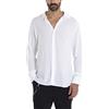 Giosal Camicia Uomo Viscosa Sartoriale Tinta Unita Colletto Made in Italy Manica Lunga (M, Nero)