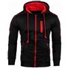 OHXSM Felpe con Cappuccio da Uomo Casual a Maniche Lunghe con Zip Intera da Cardigan con Cappuccio da Uomo con Zip Pullover con Cappuccio Giacche Casual in Pile con Zip Maglioni Cardigan con Zip Intera