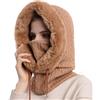 YWTAENOH - Set di cappello invernale da donna, berretto invernale, balclava in pile, maschera per il viso, sciarpa per il collo, set di paraorecchie, cappello da sci, cappello da neve, cappello in