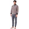 Pigiamiamoci Pigiama Caldo in Pile Coral Fleece, Motivo Orso Natalizio, Morbido al Tatto, Varie Taglie (IT, Testo, XXL, Regular, Regular, Orsetto Papa' 864)