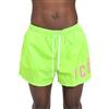 DSQUARED2 Shorts Mare Verde Fluo da Uomo con Stampa Logo Rosa Fluo 52
