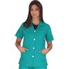 tessile astorino Casacca Ospedaliera Ricamo 0 Con Bottoni Giacca Sanitaria Uomo e Donna Per Studenti Infermiere e OSS Made in Italy (Verde, 3XL)