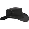 WALKER AND HAWKES - Cappello Impermeabile in Pelle Bovina Outback - Nero - M (58cm)
