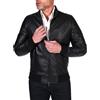 D'Arienzo Bomber Pelle Nera Uomo Giacca Primavera Vera Pelle Made in Italy 106 52/Nero