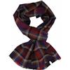 Rotfuchs Sciarpa invernale da uomo, calda e morbida, motivo a quadri, colore: viola, viola., 200 x 32 cm (L x B)