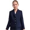 CHICTRY Ragazze Giacca da Abito Elegante Manica Lunga Jacket Formale con Scollo a V Giacche Blazers per Feste Cerimonie Compleanno Cappotto Scuola Uniforme Blu Navy 13-14 Anni