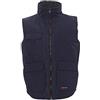 PAYPER WANTED Giubbotto Smanicato Unisex Gilet Imbottito, colore: Blu navy/Blu Royal, Taglia: 3XL