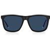 Polaroid PLD 2102/s/x 0VK/C3 MTBLK Blue 55 Occhiali, Nero, L Uomo