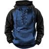 Celanisai Felpa da Uomo con Cappuccio Hoody Tattico Camicia Wikinger Medievale Cappuccio Pullover in Pile Vintage Sweatshirt Coole Army Pullover Wikinger Medievale Abbigliamento, O grigio., L