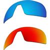 EZReplace Lenti di ricambio per occhiali da sole Oakley Sutro S OO9462 (lenti polarizzate) - Adatto Oakley Sutro S Frame (blu ghiaccio+rosso fuoco), Blu ghiaccio + rosso fuoco, Taglia unica