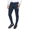 Cristiano Battistini Pantaloni Uomo Slim Fit Casual Eleganti in Cotone (42, #A1 Blu Scuro)