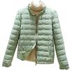 GUOCU Piumino leggero da donna corto imbottito Cappotto Ricamato Invernale Slim Fit Giacca imbottita Capispalla Giacche Piumino trapuntata con Cerniera Nero S