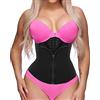 GainKee Corsetto modellante da donna in neoprene con chiusura a clip e cerniera, ideale per allenamento e sudorazione, Medium