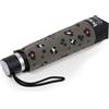 Isotoner Ombrello a manico crook, solido, ultra idrorepellente, con apertura automatica, Leopardo Cachi, ST