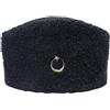 Derisitesi Atatürk Hat - Black Sheepskin - Cappello invernale - realizzato a mano - Anatolian Kalpak - Crescent and Star - Unique Gift Idea, Nero , XS