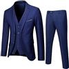 Vhersily Abito Cerimonia Uomo Elegante Completi 3 Pezzi Regular Fit Abito Formale Suit Sartoriale Vestito Un Bottone Blazer Giacche Pantaloni Abiti da Lavoro con Tasche Chic Comode
