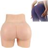 Tex-Eorey Mutandine Realistiche in Silicone Pantaloni per Potenziare I Fianchi con Culo Finto Nascondere I Boxer Gaff per Cosplay Travestiti,White(Basics),One Size