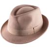 Classic Italy - Cappello Trilby Feltro Ripiegabile Idrorepellente Classic Trilby Crushable - Size 54 cm - Creme