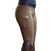 CNYUON Pantaloni da Equitazione, Pantaloni con Tasche e Sollevamento Fianchi, Uomo Donna, Corsa for Cavalli per Sport(Khaki,L)