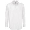 B&C Collection B&C Camicia da uomo a maniche lunghe, tessuto Oxford, taglia XXXL, blu