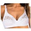 GianMarcoVenturi Gianmarco Venturi Reggiseno Senza Ferretto,Bretelle Larghe Regolabili Art.Peonia Colori Bianco Taglia 6