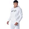 Project X Paris Felpa con Cappuccio Full Logo Ricamo, Bianco, S