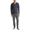 CALIDA Relax Swiss Edition Set di Pigiama, Antracite, 50 Uomo