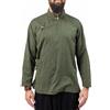 FANTAZIA Khakiran - Camicia tibetana con apertura laterale, taglia S a XXXL, colore: cachi, cachi., L