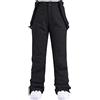 BOTCAM Pantaloni da sci da donna impermeabili invernali con bretelle regolabili salopette antivento pantaloni da neve da donna pantaloni softshell outdoor pantaloni da sci caldi pantaloni invernali pantaloni