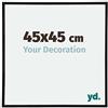 yd. Cornice 45x45 cm - Nero Opaco - Plastica con Vetro Acryl Antiriflesso - Annecy