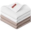 Artoid Mode Set di 4 strofinacci da cucina in 100% cotone, 34 x 34 cm, lavabili e assorbenti