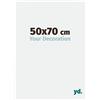 yd. Your Decoration - Cornice portafoto 50 x 70 cm, colore: bianco lucido, in plastica, con vetro acrilico, anti-riflesso, cornice 50 x 70 cm, colore: Evry