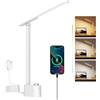 Honeywell Sunturalux - Lampada da tavolo a LED con porte di ricarica USB, H01 dimmerabile, per ufficio, casa, lampada da tavolo pieghevole per camera da letto, comodino, dormitorio, università