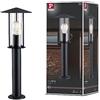 Paulmann 94397 - Lampada da esterno Classic IP44, dimmerabile, per esterni, grigio scuro, in metallo, in vetro, E27