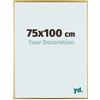 yd. Your Decoration - Cornice 75x100 cm - Oro - Decorativa Parete in Plastica con Vetro in acryl - Antiriflesso - 75x100 Cornice - Evry