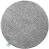 Floordirekt Tappeto da bagno Sky Soft | Angolare e rotondo | Tappeto per bagno | Extra soffice | Antiscivolo e ad asciugatura rapida | Molti colori e dimensioni (rotondo | Ø 120 cm, grigio argento)