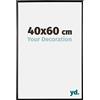 yd. Your Decoration - Cornice 40x60 cm - Nero Lucente - Decorativa Parete in Plastica con Vetro in acryl - Antiriflesso - 40x60 Cornice - Evry