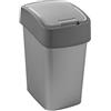 Curver 02171-686-00 Secchio Della Spazzatura Con Coperchio Basculante, Grigio, 25 l