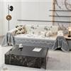 VanderHOME Copridivano Super Soffice, Plaid divano Decorativa a Motivi Moderni in Ciniglia con Frangia per Divano/Letto/Esterno, Copriletto Multiuso Divano 180 * 130cm-Grigio chiaro
