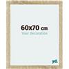 yd. Your Decoration - Cornice 60x70 cm - Rovere - Decorativa Parete in Legno con Vetro in acryl - Antiriflesso - 60x70 Cornice - Mura
