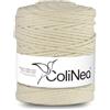 ColiNea Corda di cotone con anima in cotone 5 mm 200 m corda intrecciata macramè giardino artigianato fai da te (Avorio)