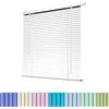 Generic Tapparelle per Finestre, Veneziane da Interno Senza Fori, Tende Veneziane da Esterno Protezione da Luce, Lamella da 25mm Alluminio Persiane per Casa Ufficio Bagno(Bianco)