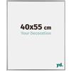 yd. Your Decoration - Cornice 40x55 cm - Argento Lucente - Cornice Decorativa Parete in Plastica con Vetro in acryl - Antiriflesso - 40x55 Cornice - Evry