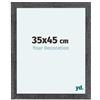 yd. Your Decoration - Cornice 35x45 cm - Grigio Spazzato - Decorativa Parete in Legno con Vetro in acryl - Antiriflesso - 35x45 Cornice - Como