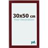 yd. Your Decoration - Cornice 30x50 cm - Vino Rosso Spazzato - Decorativa Parete in Legno con Vetro in acryl - Antiriflesso - 30x50 Cornice - Mura