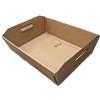 Generico 40X30X12 cm Cesto Vassoio per Bomboniere | CON MANIGLIE IDEALE PER TRASPORTO SACCHETTI E BOMBONIERA (Avana)