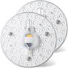 FfOcco 60W 50W 36W 24W 18W 12W LED Anello Pannello Cerchio Luce LED Rotondo Soffitto Bordo Circolare Lampada Bordo AC 220V 230V 240V HA Condotto LA Luce (Color : Round 12W 220V, Size : Warm White)