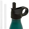 Legami - Tappo Borraccia con Beccuccio, Sport Lid, 7,8x4,5 cm, Adatto per l'Utilizzo sulla Bottiglia Termica da 500 ml, Chiusura Ermetica, 2 Cannucce Incluse, nero, Taglia unica
