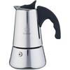 FOREVER Caffettiera Moka Inox, Miss Conny, Caffettiera Moka per Casa, Caffettiera Portatile per Viaggio, inclusa Guarnizione in Silicone (2 Tazze)