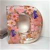 Generico Luce Notturna In Resina Floreale, Lettere In Resina Con Fiori Pressati Con Luce LED, Lampada Notturna Floreale Creativa, Luce Notturna Con Lettere Di Fiori Secchi, Regali Per La Festa Della Mamma
